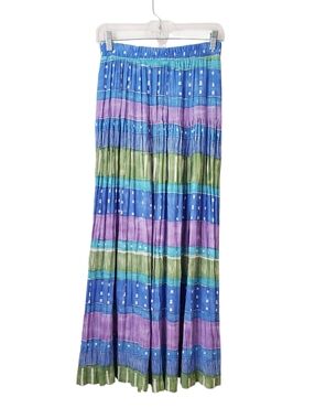 Vintage On The Verge Colorful Maxi Skirt